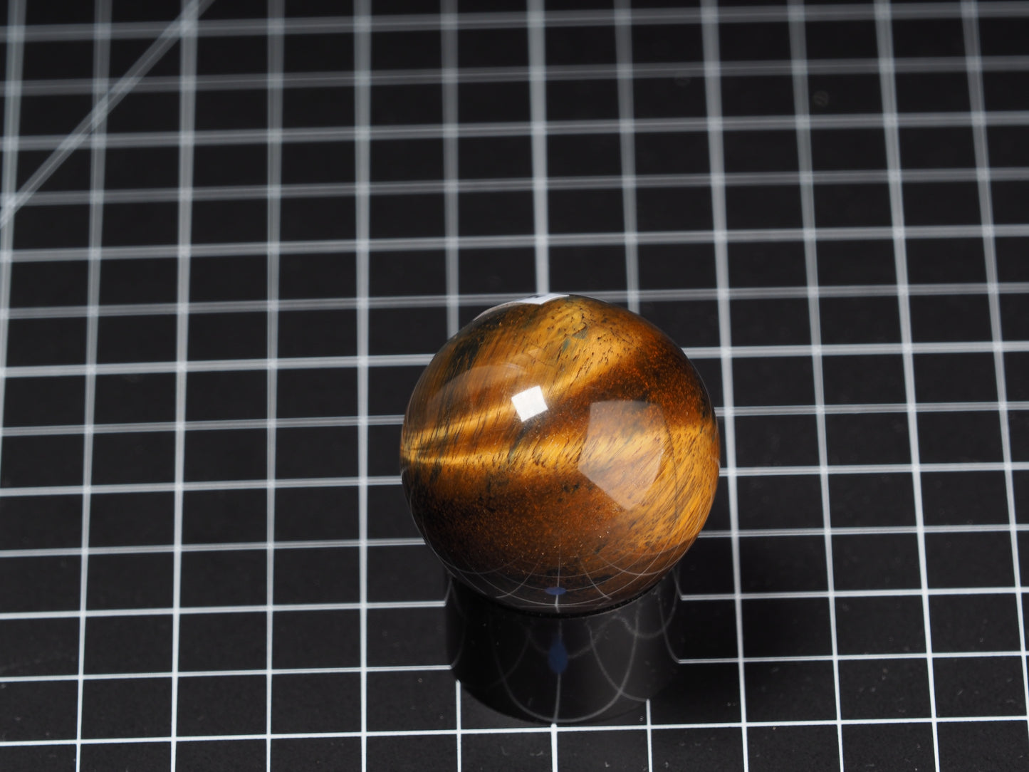 Variegated Tiger Eye Sphere 1-5/8”