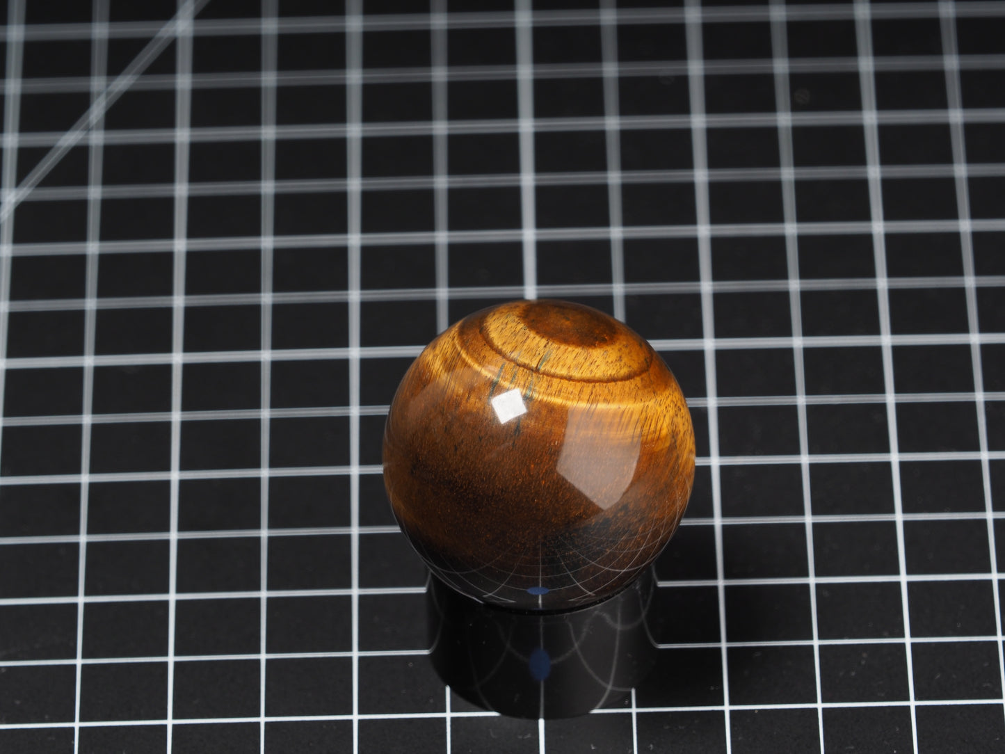 Variegated Tiger Eye Sphere 1-5/8”