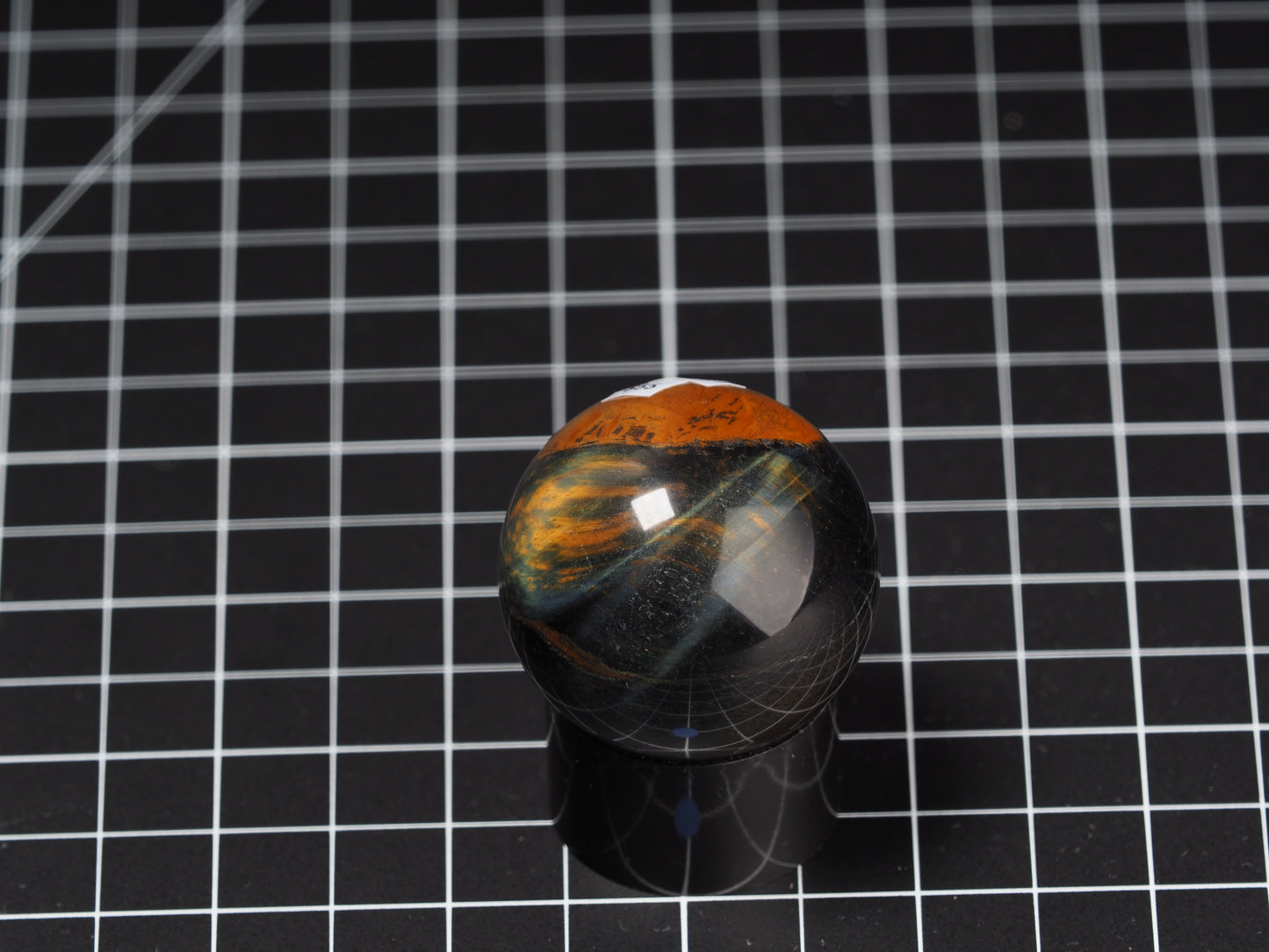 Variegated Tiger Eye Sphere 1-5/8”