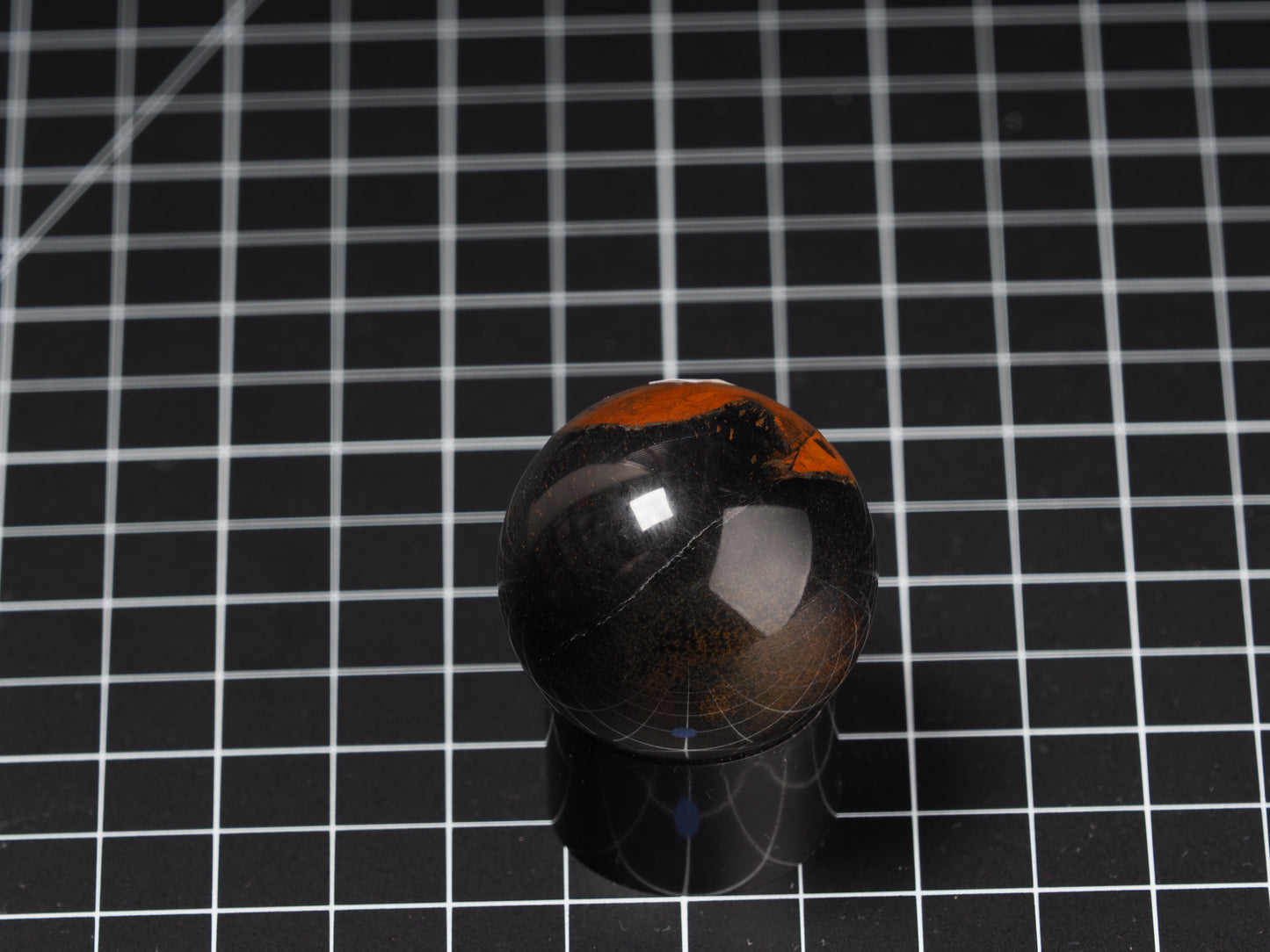Variegated Tiger Eye Sphere 1-5/8”