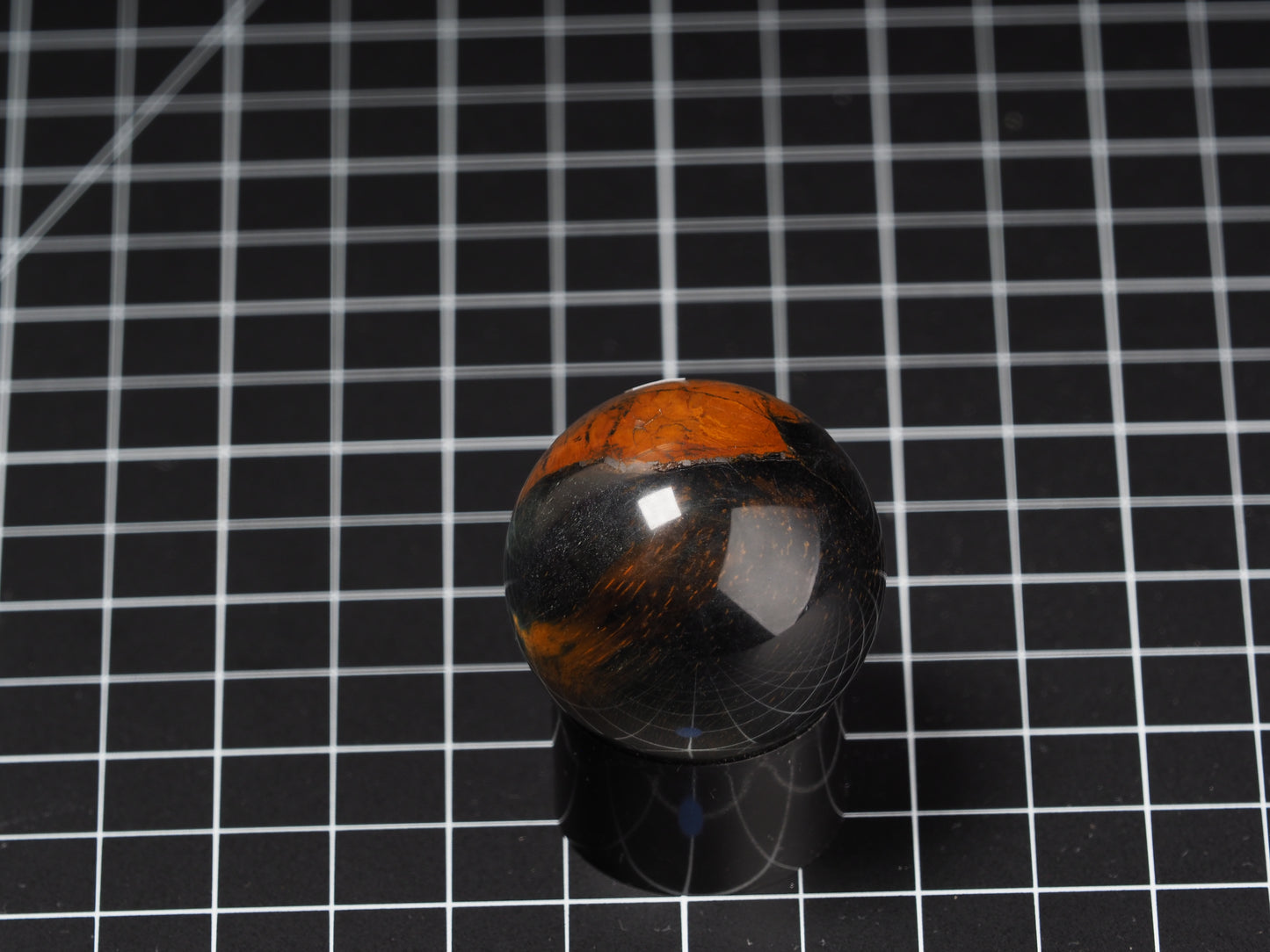 Variegated Tiger Eye Sphere 1-5/8”