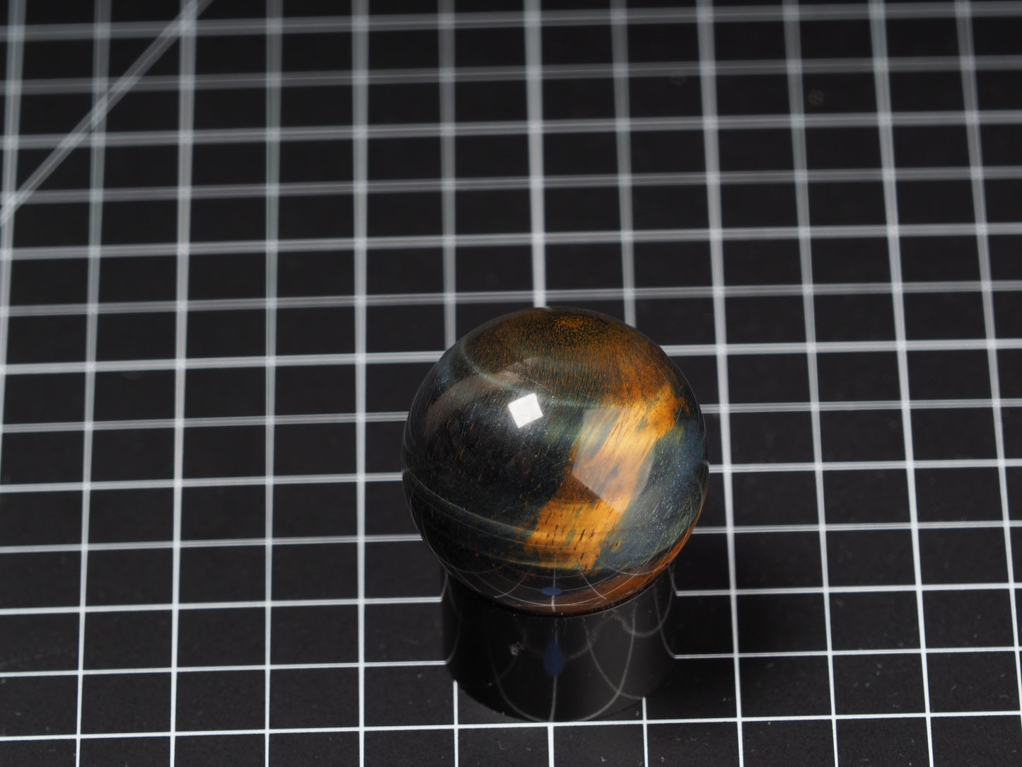 Variegated Tiger Eye Sphere 1-5/8”