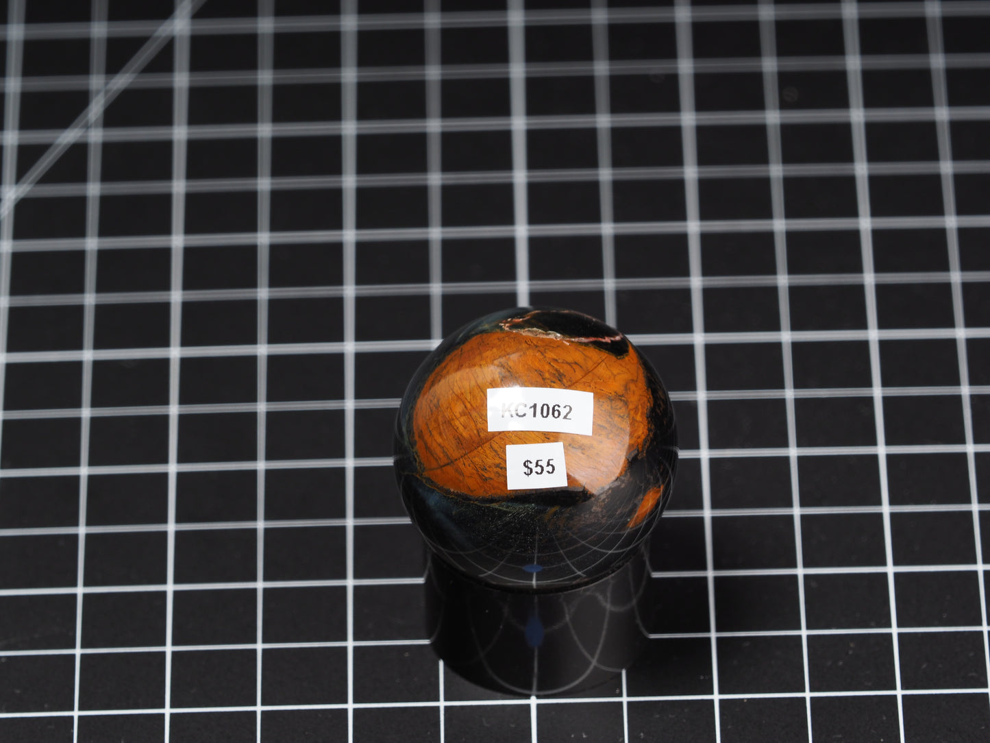 Variegated Tiger Eye Sphere 1-9/16”