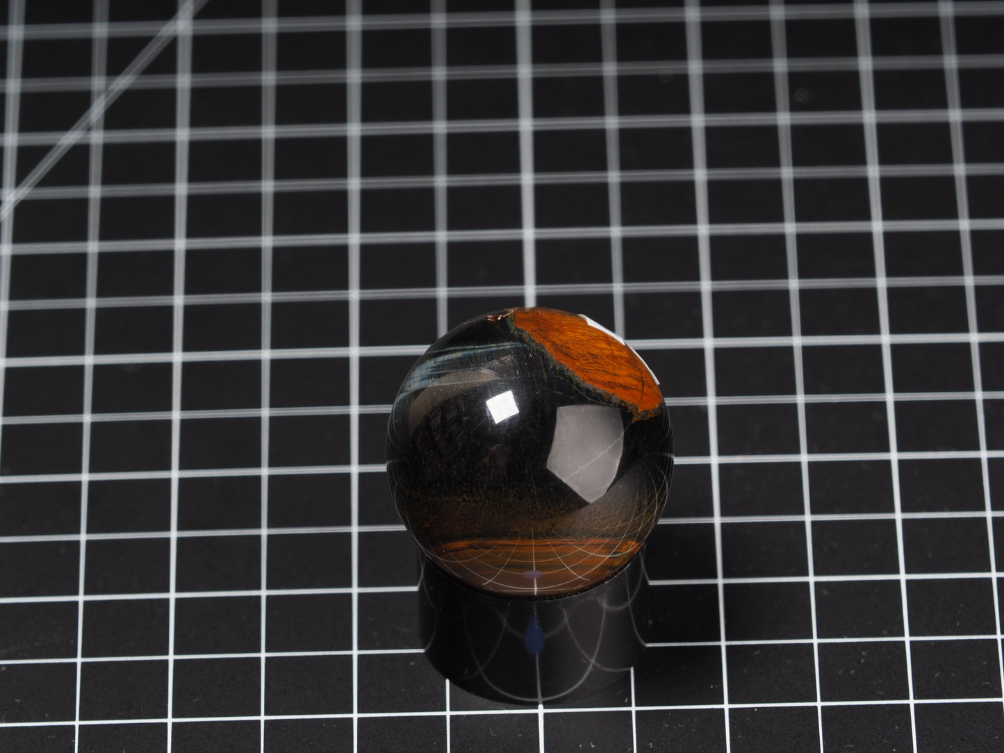 Variegated Tiger Eye Sphere 1-9/16”