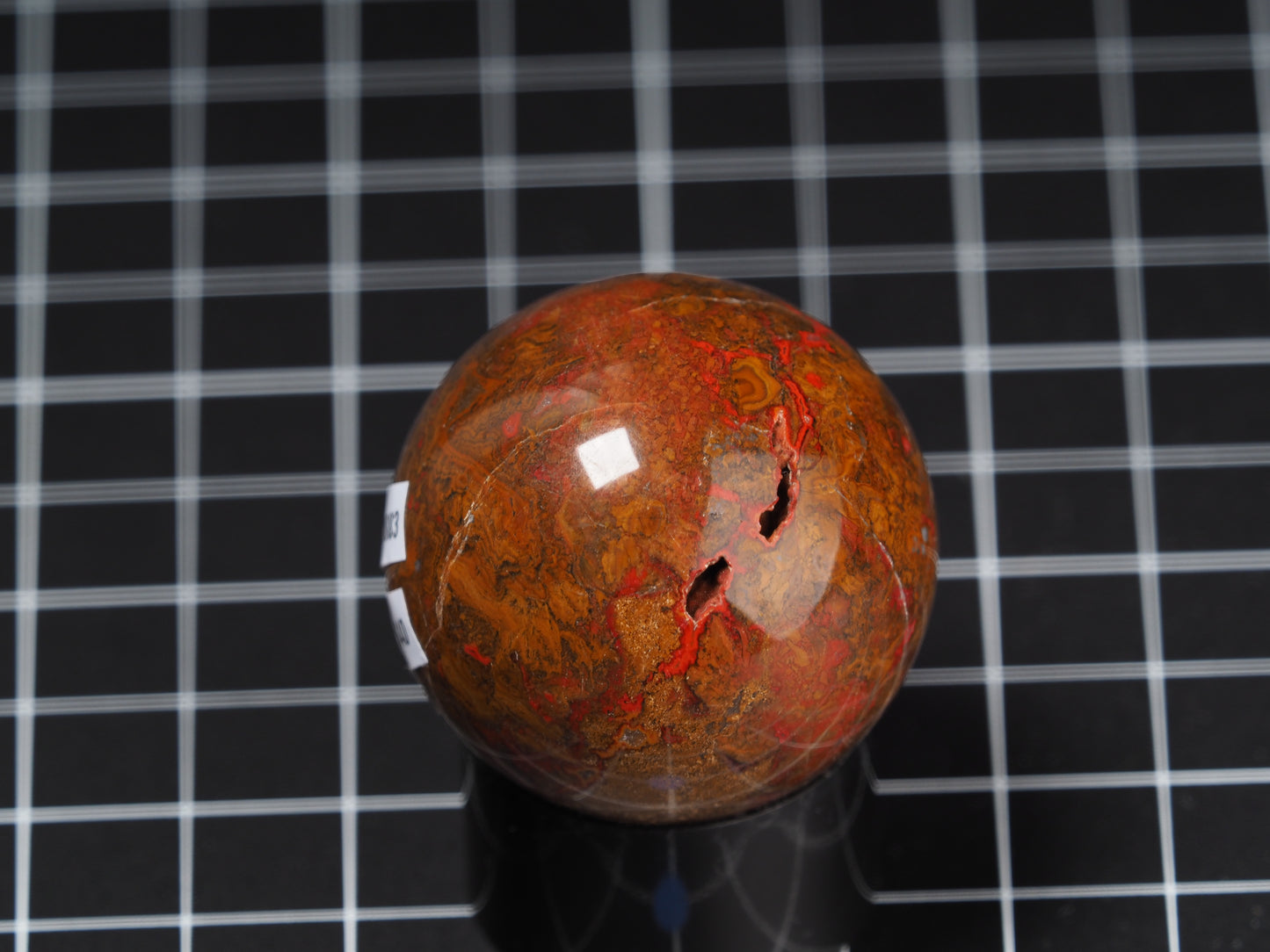 Moroccan Seam Agate Sphere 1-5/8”