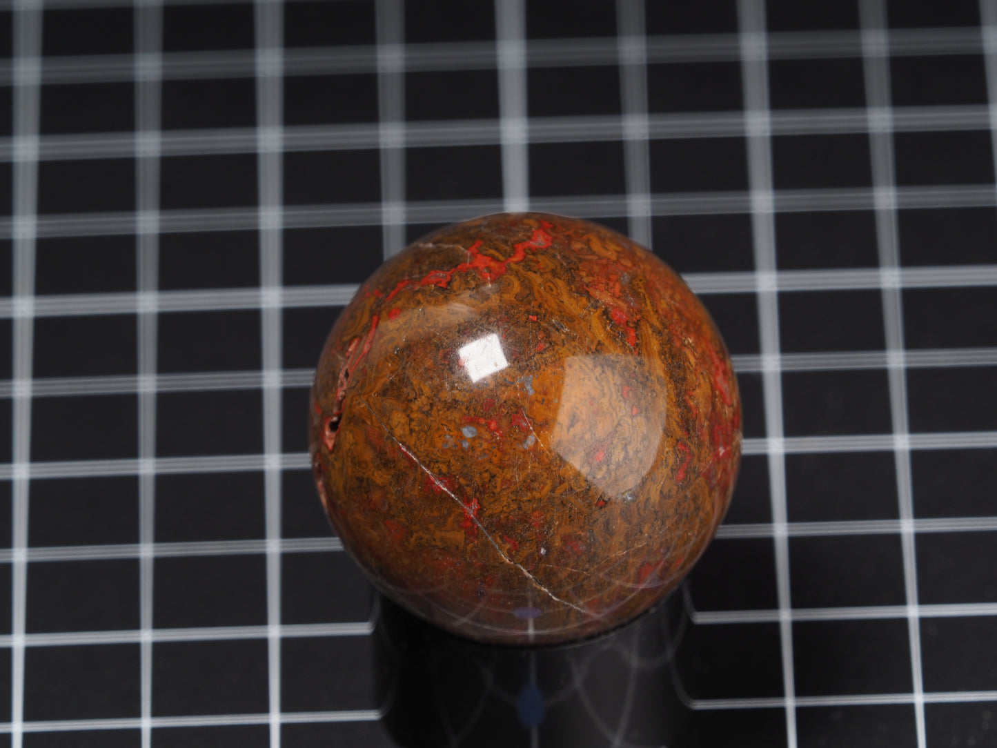 Moroccan Seam Agate Sphere 1-5/8”