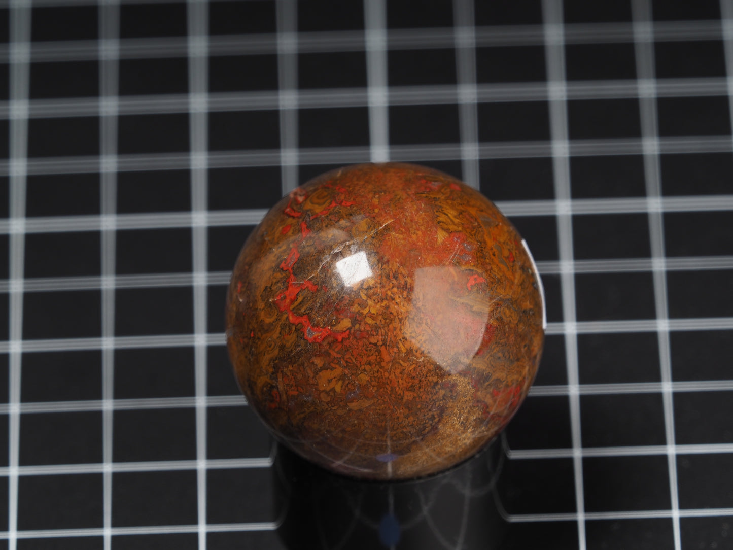 Moroccan Seam Agate Sphere 1-5/8”