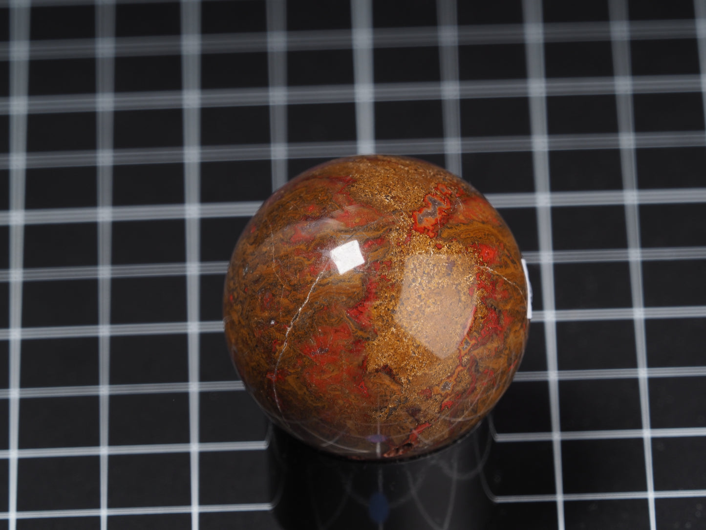 Moroccan Seam Agate Sphere 1-5/8”