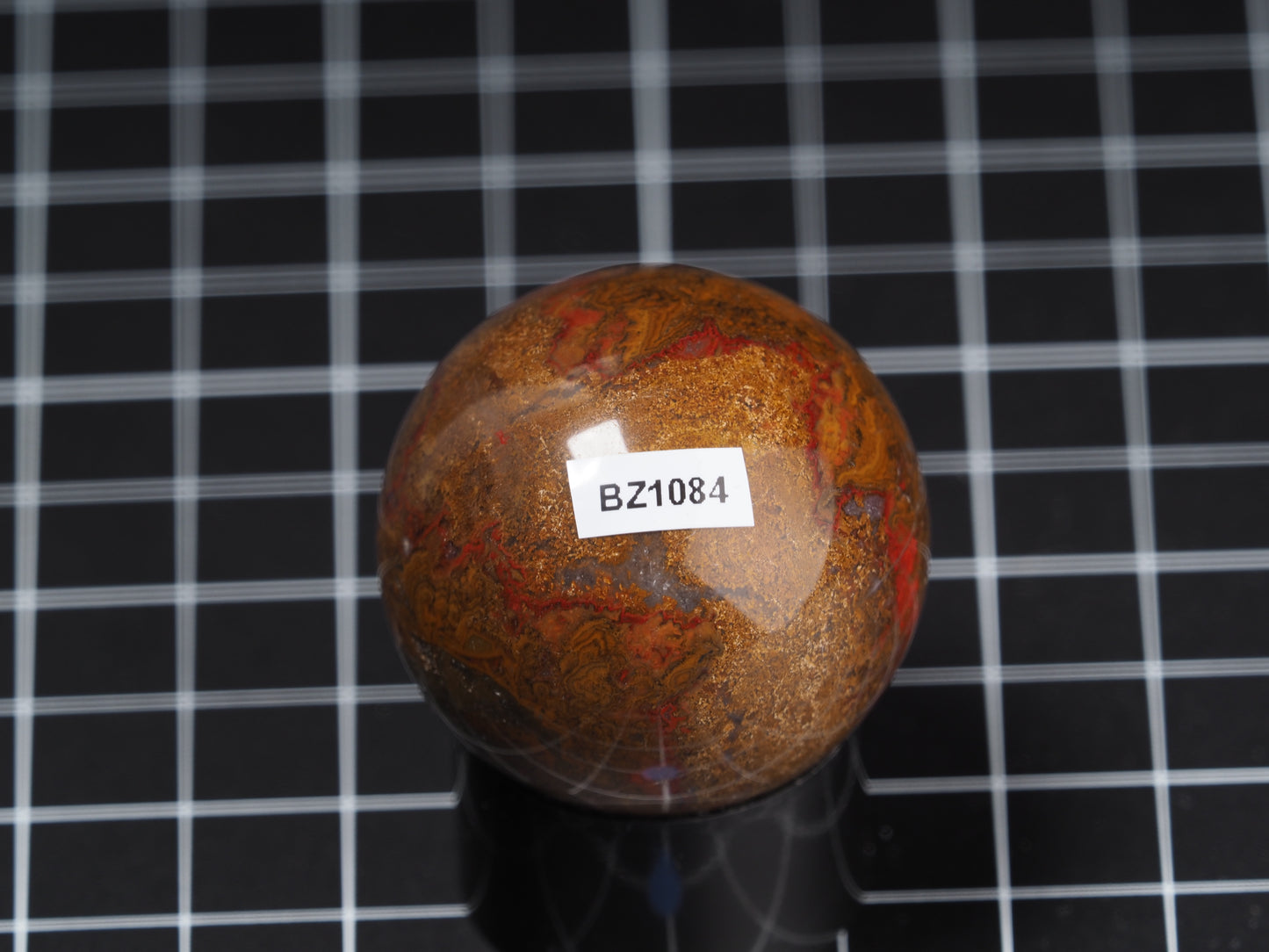 Moroccan Seam Agate Sphere 1-5/8”