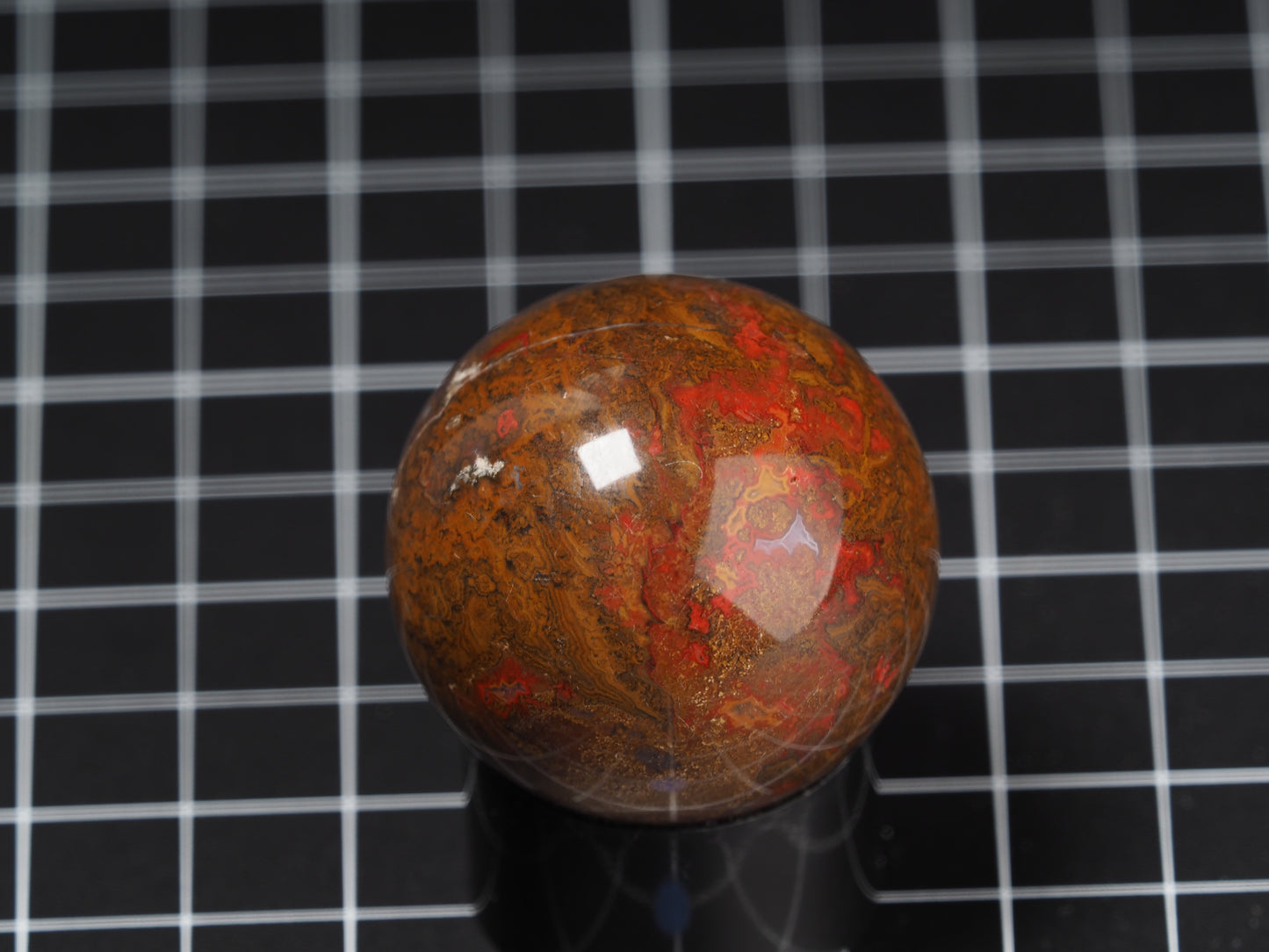 Moroccan Seam Agate Sphere 1-5/8”