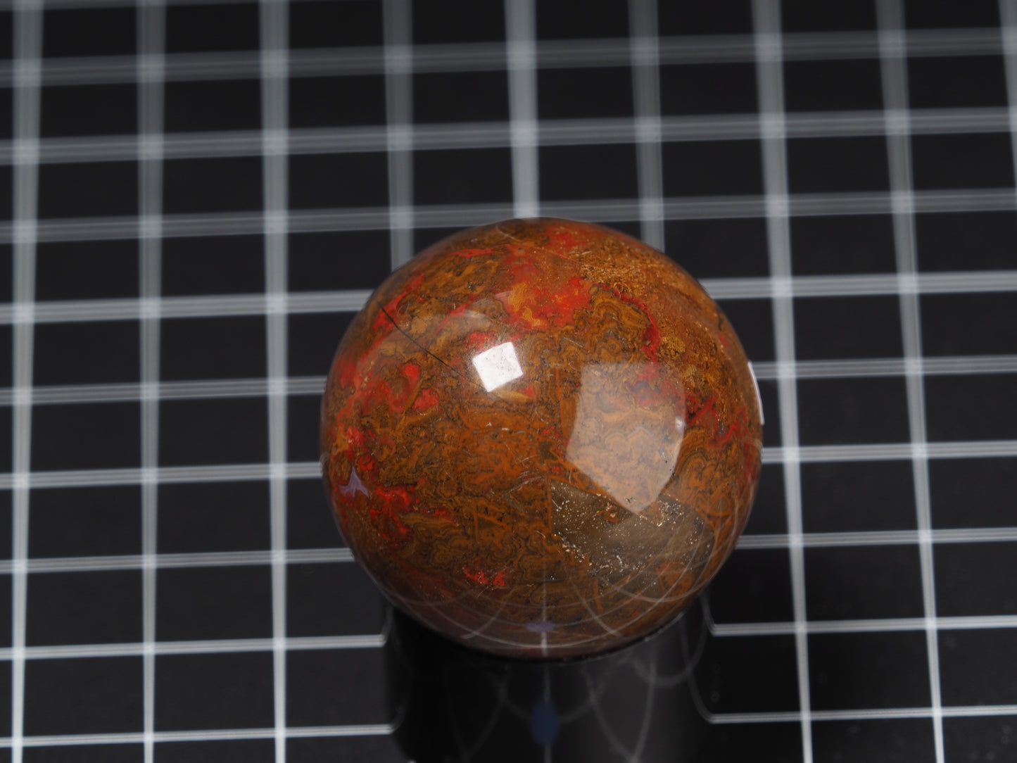 Moroccan Seam Agate Sphere 1-5/8”