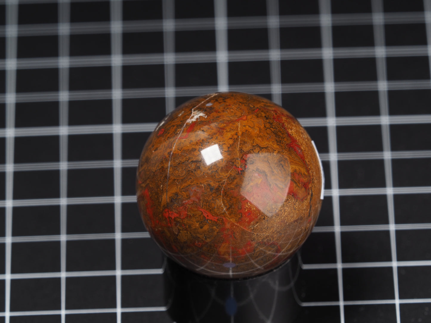 Moroccan Seam Agate Sphere 1-5/8”