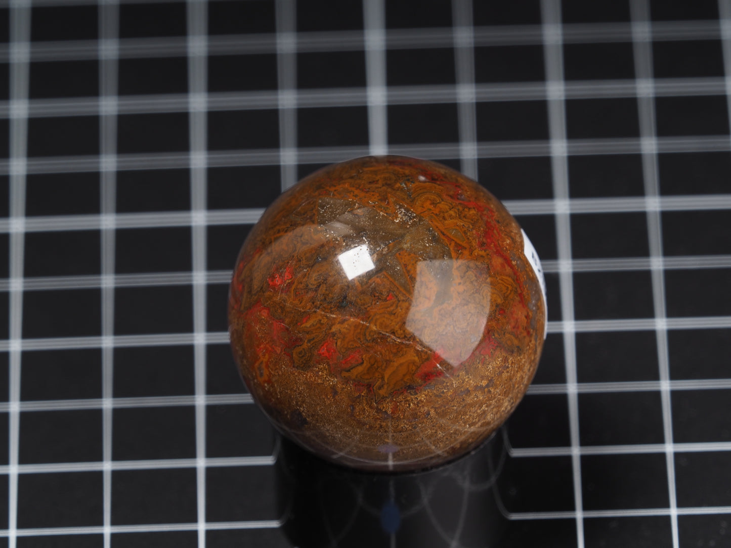 Moroccan Seam Agate Sphere 1-5/8”