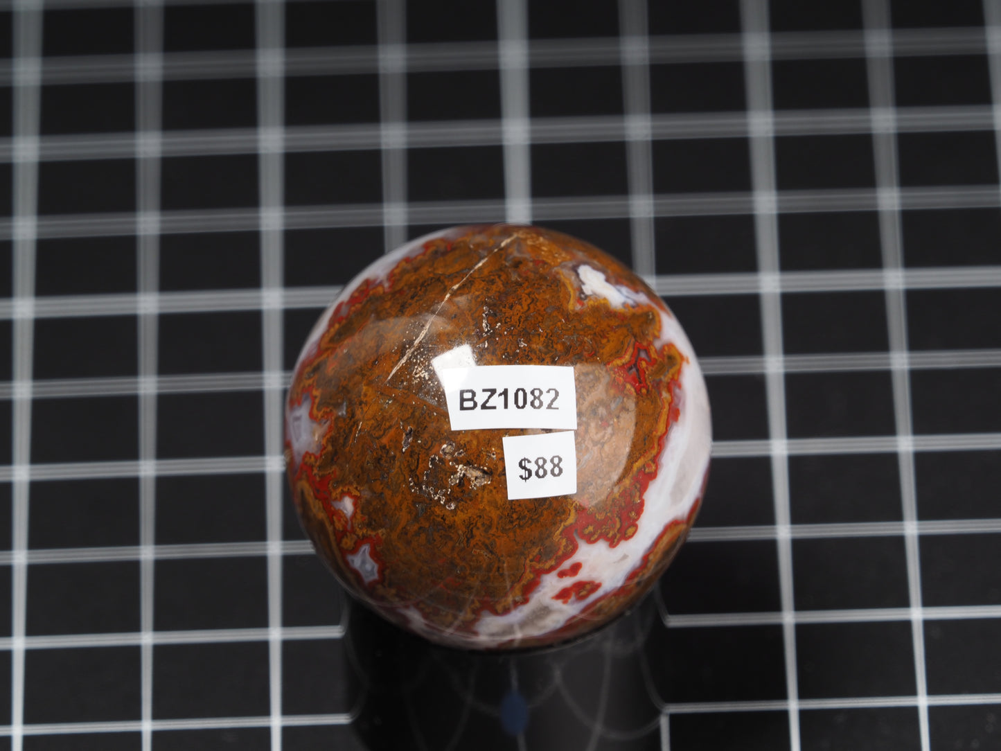 Moroccan Seam Agate Sphere 1-5/8”