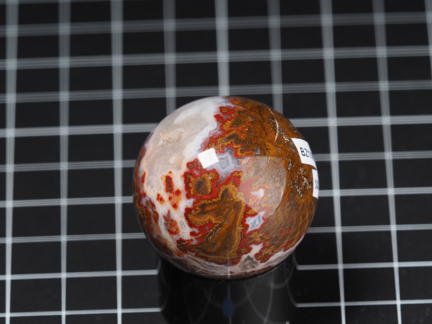 Moroccan Seam Agate Sphere 1-5/8”