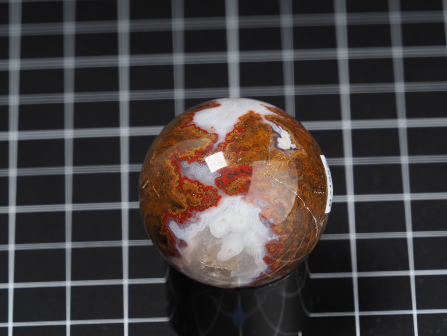 Moroccan Seam Agate Sphere 1-5/8”