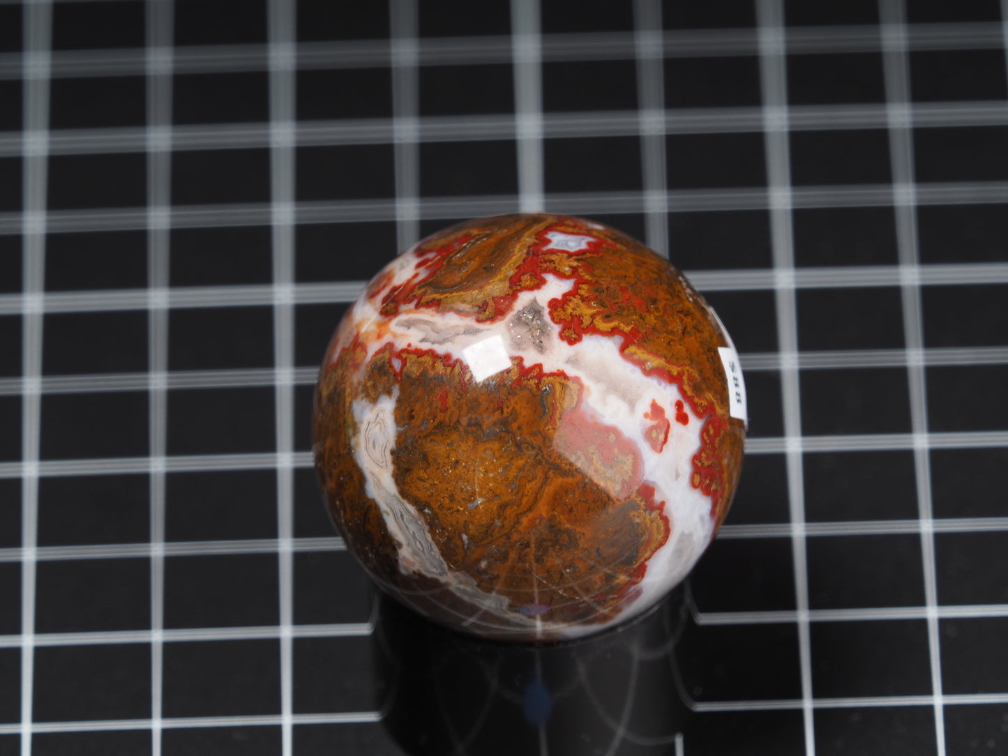 Moroccan Seam Agate Sphere 1-5/8”