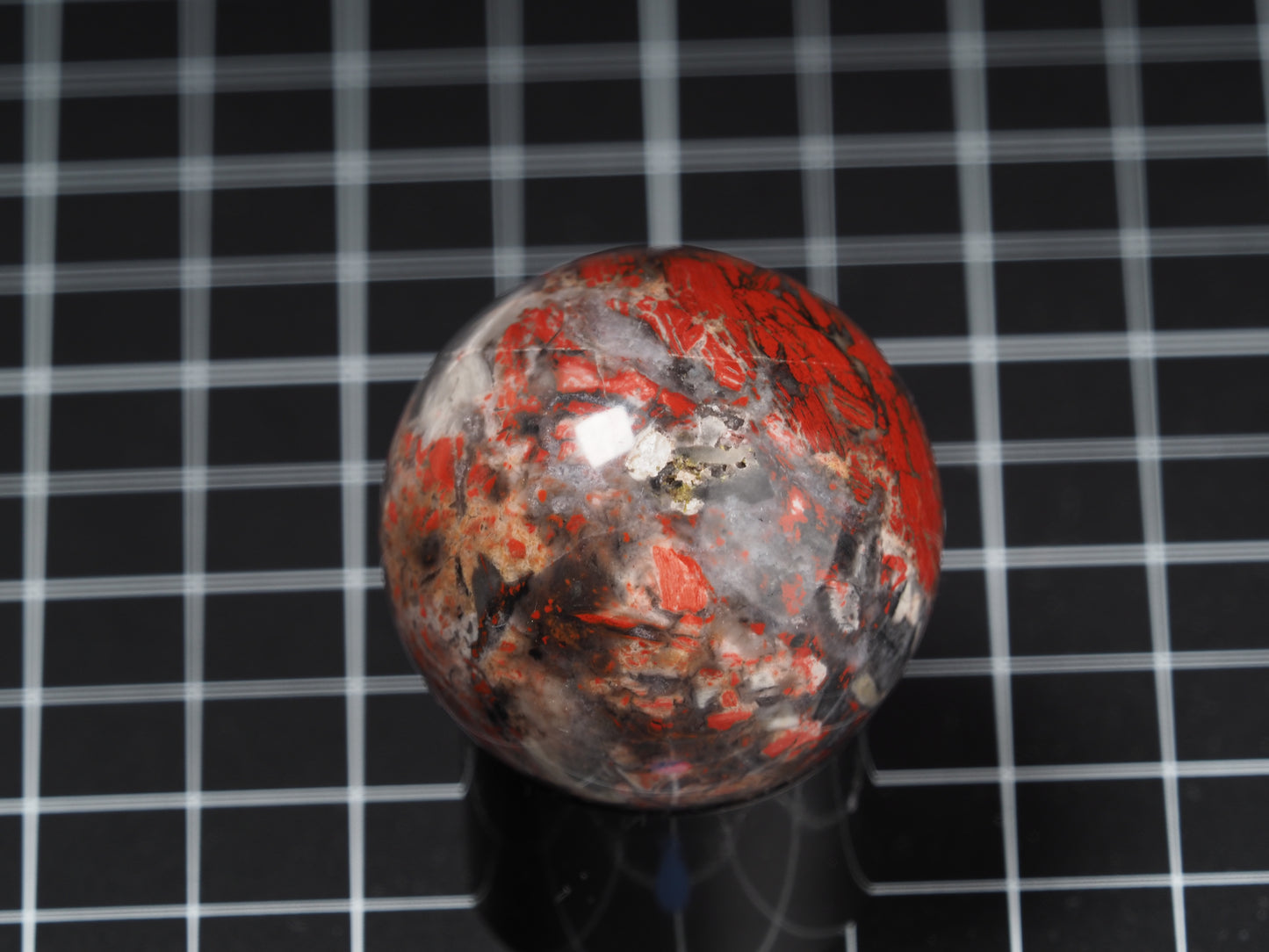 Red Brecciate Jasper Sphere 1-11/16”