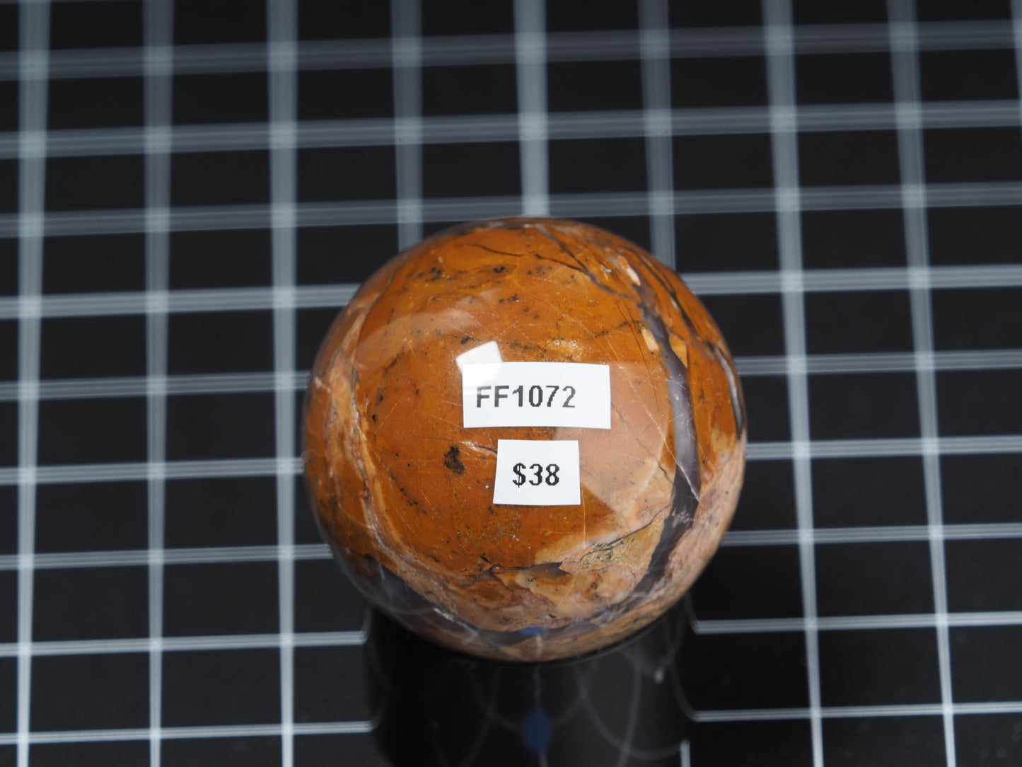 Yellow Dendritic Jasper Sphere 1-5/8”