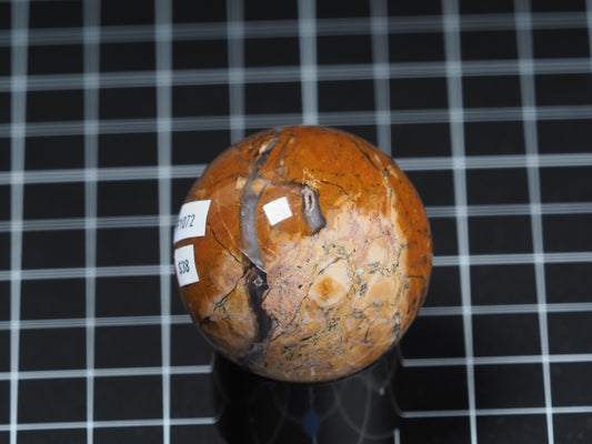 Yellow Dendritic Jasper Sphere 1-5/8”