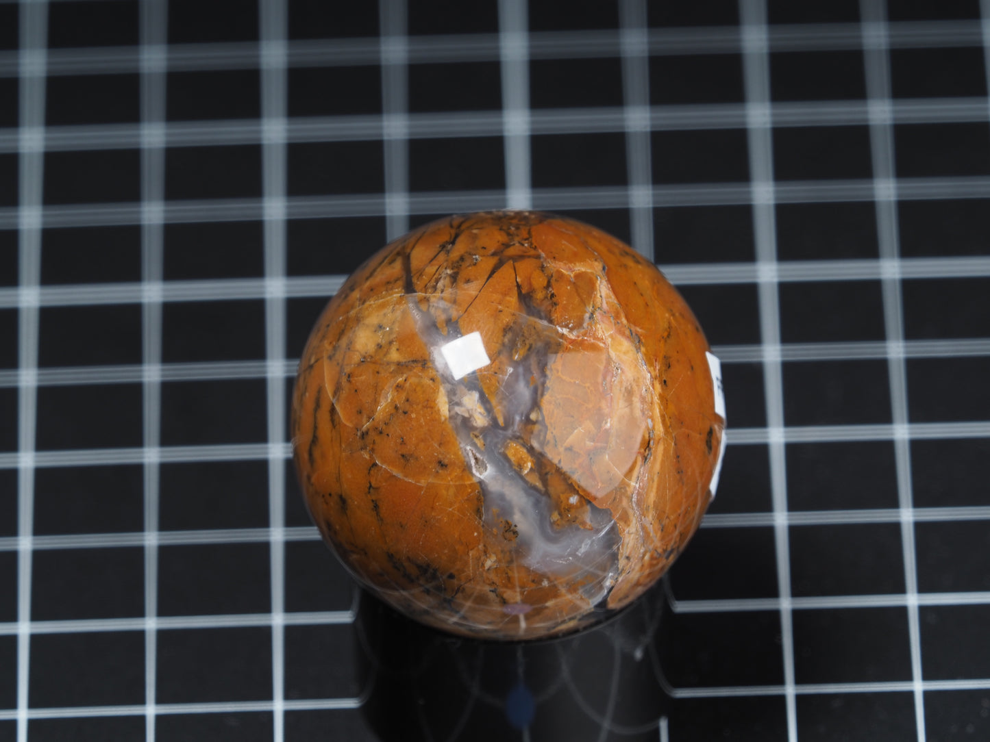 Yellow Dendritic Jasper Sphere 1-5/8”