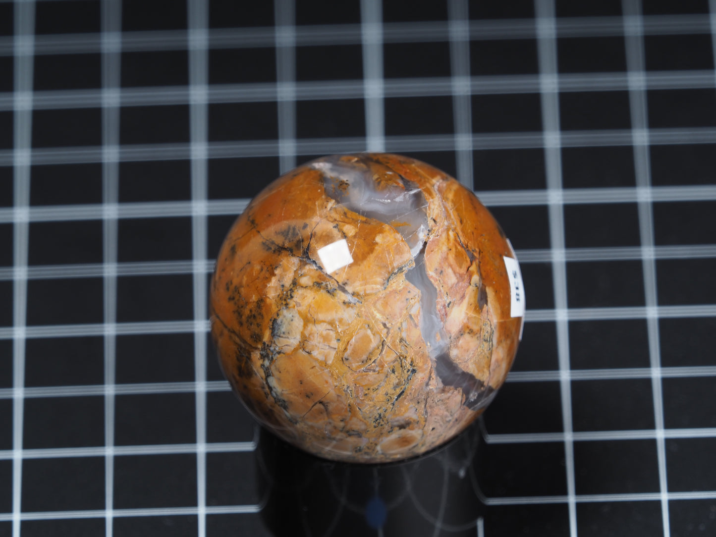 Yellow Dendritic Jasper Sphere 1-5/8”