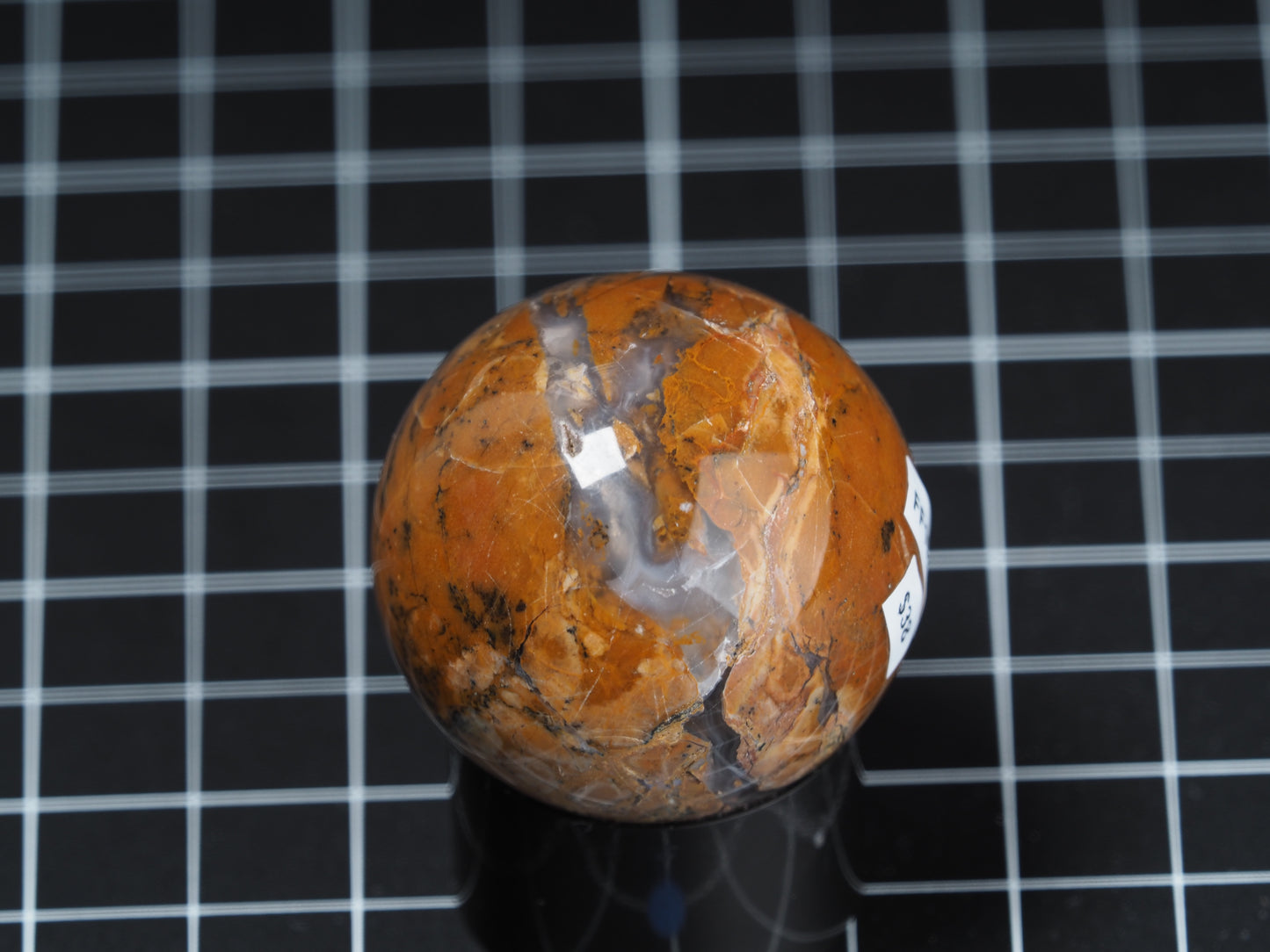 Yellow Dendritic Jasper Sphere 1-5/8”