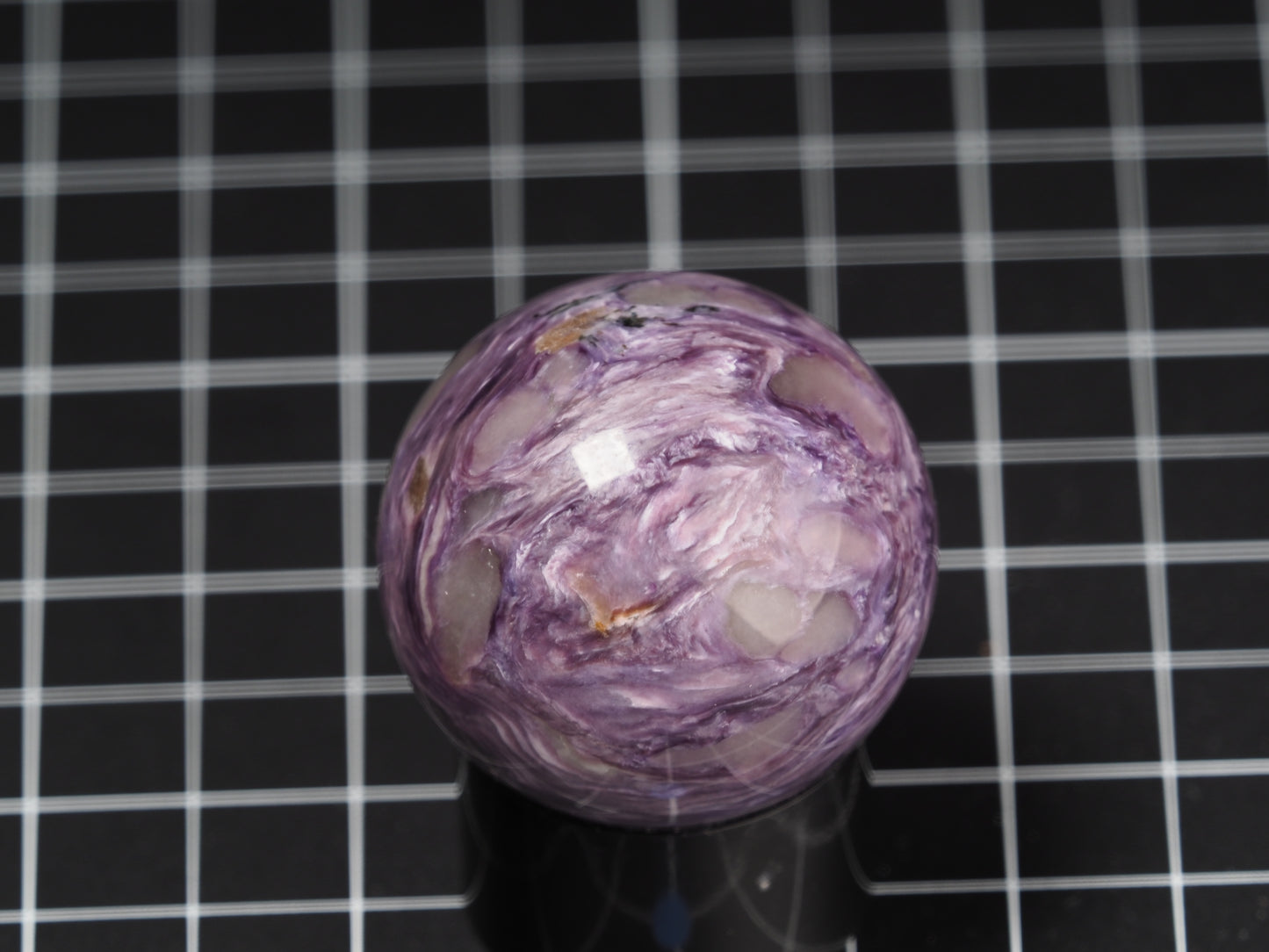 Charoite Sphere High Grade Sphere 1-11/16”