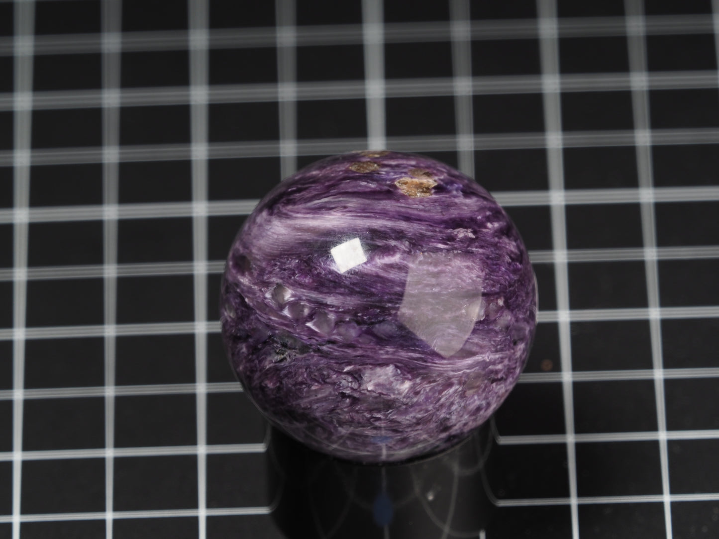 Charoite Sphere High Grade Sphere 1-5/8”
