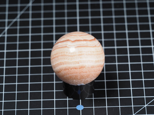 Banded Calcite Onyx Sphere 2-1/16”