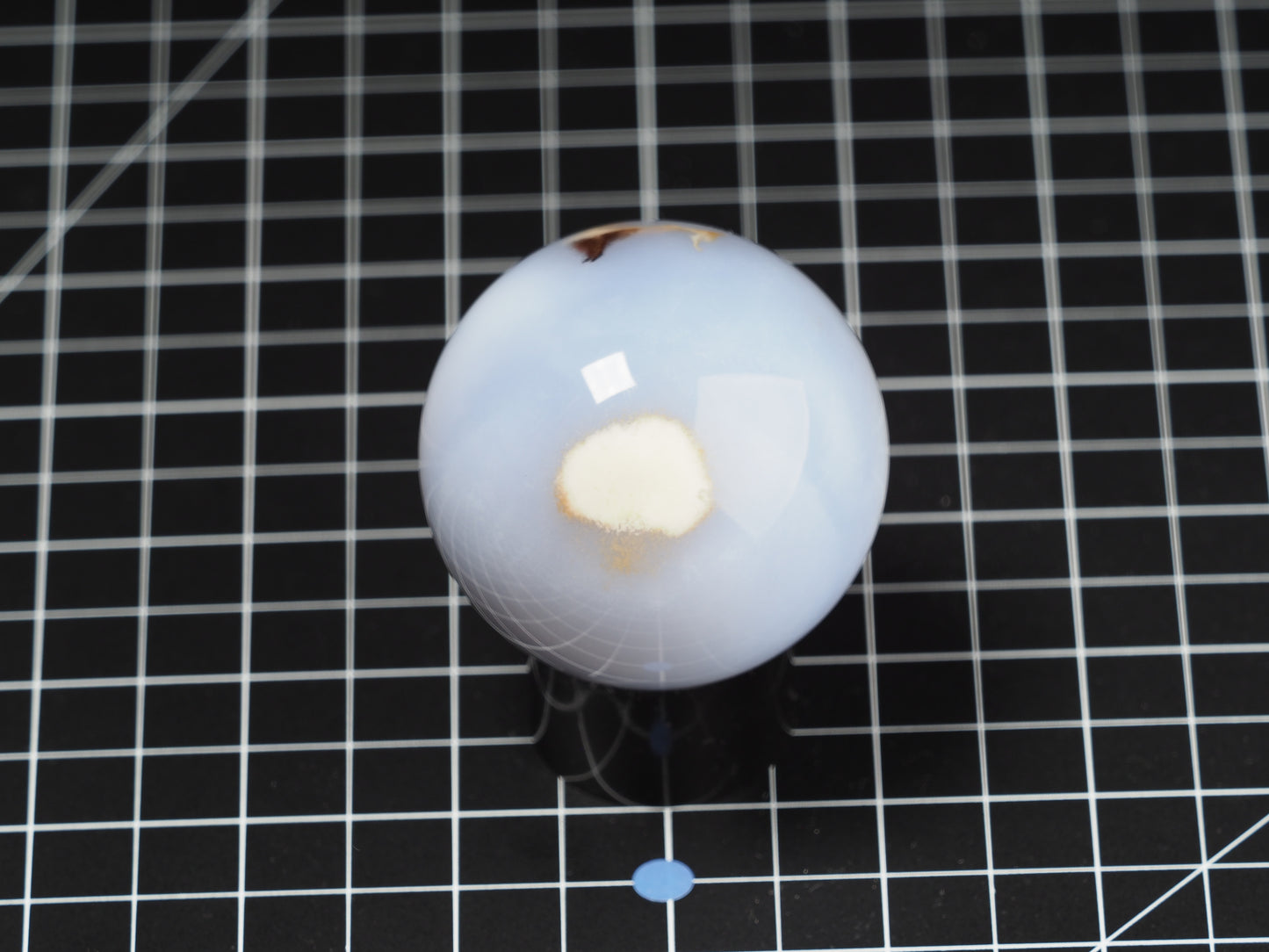 Blue Chalcedony Sphere 2-3/16”