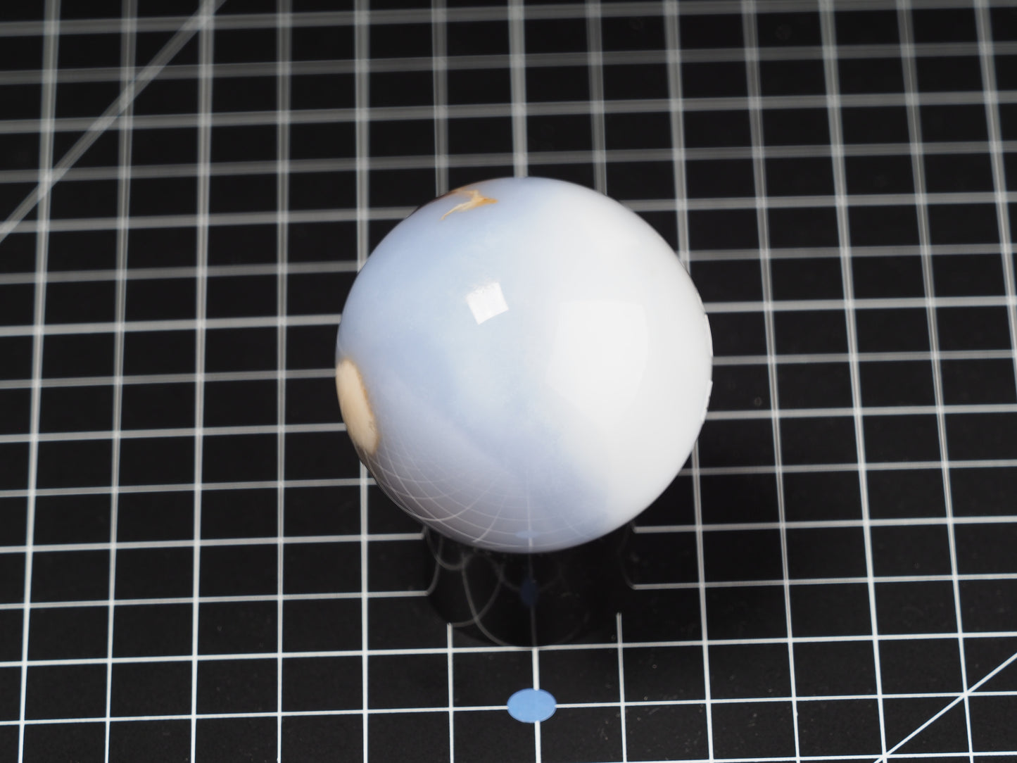 Blue Chalcedony Sphere 2-3/16”