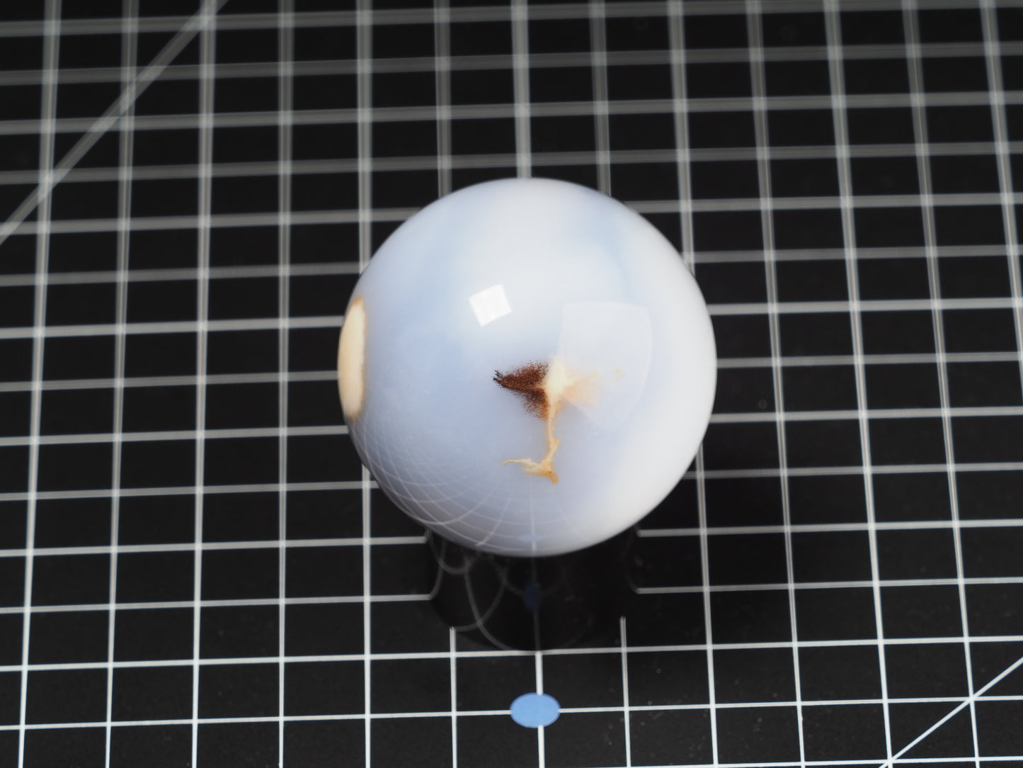 Blue Chalcedony Sphere 2-3/16”