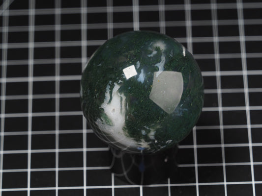 Green Moss Agate Sphere 2-3/16”