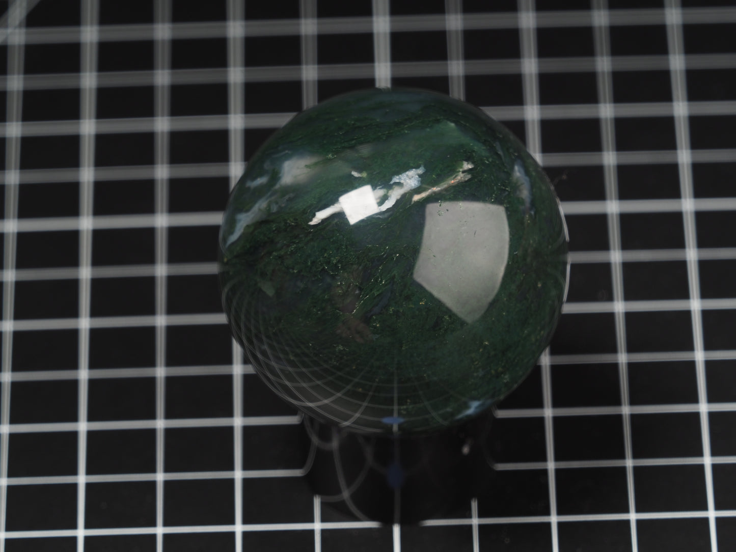 Green Moss Agate Sphere 2-3/16”
