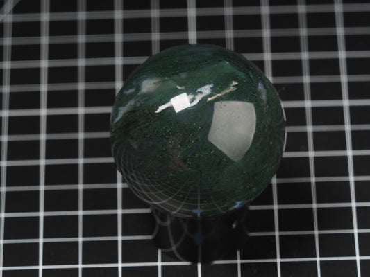 Green Moss Agate Sphere 2-3/16”