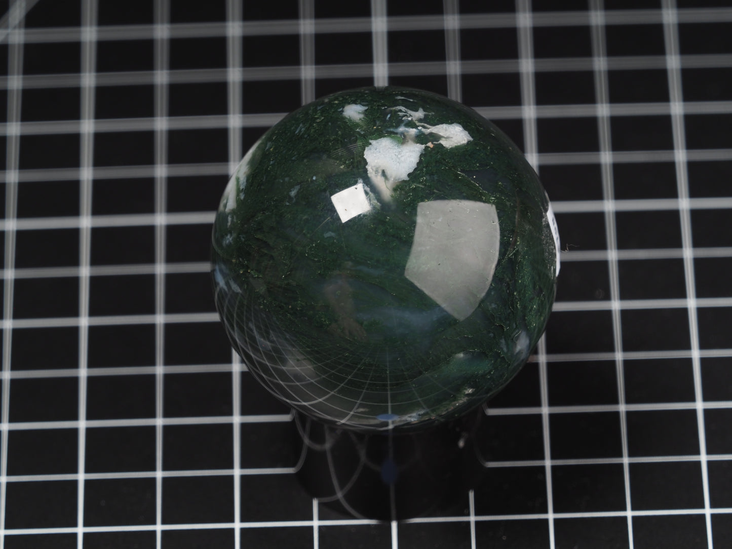 Green Moss Agate Sphere 2-3/16”