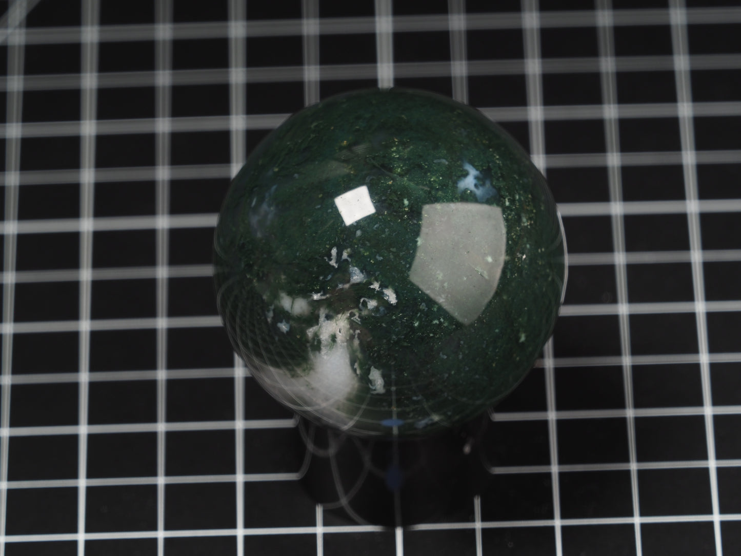 Green Moss Agate Sphere 2-3/16”