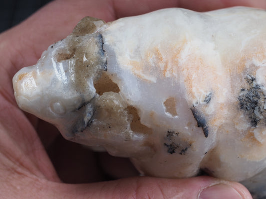 Bear Agate Carving