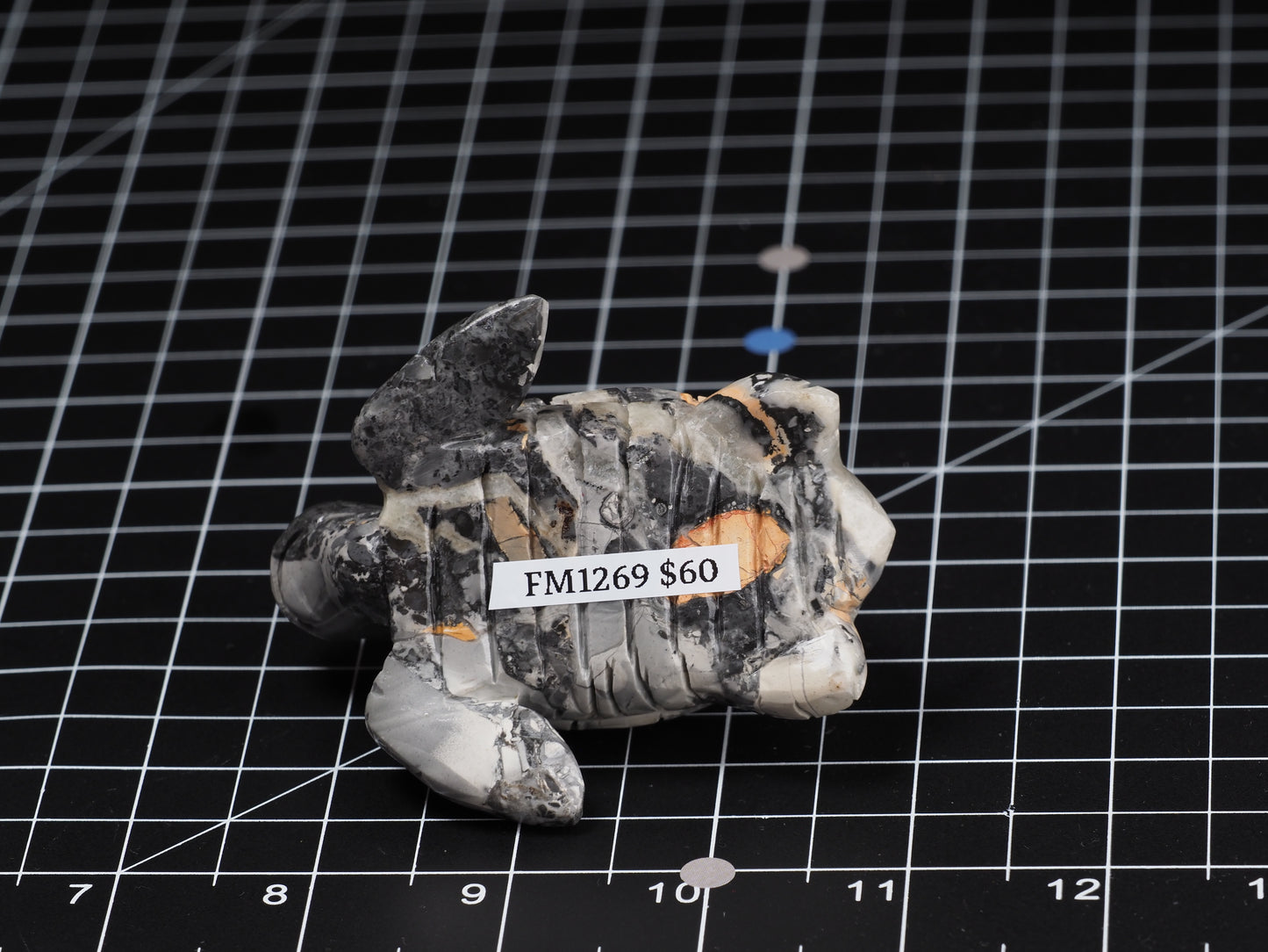 Sea Turtle Maligano Jasper Carving