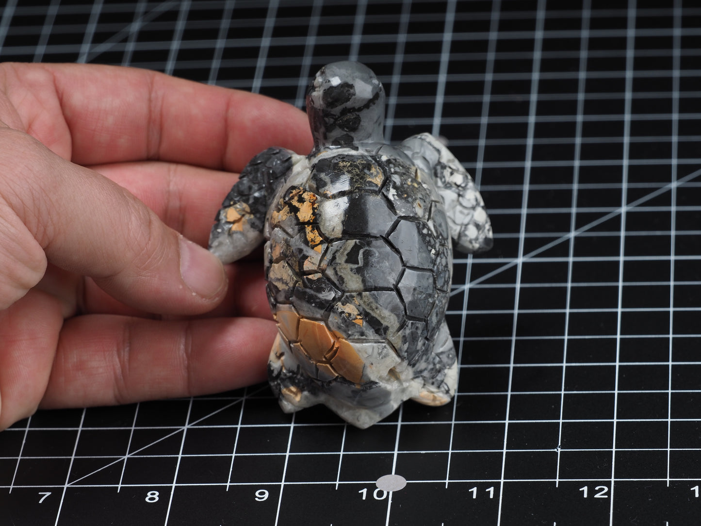 Sea Turtle Maligano Jasper Carving