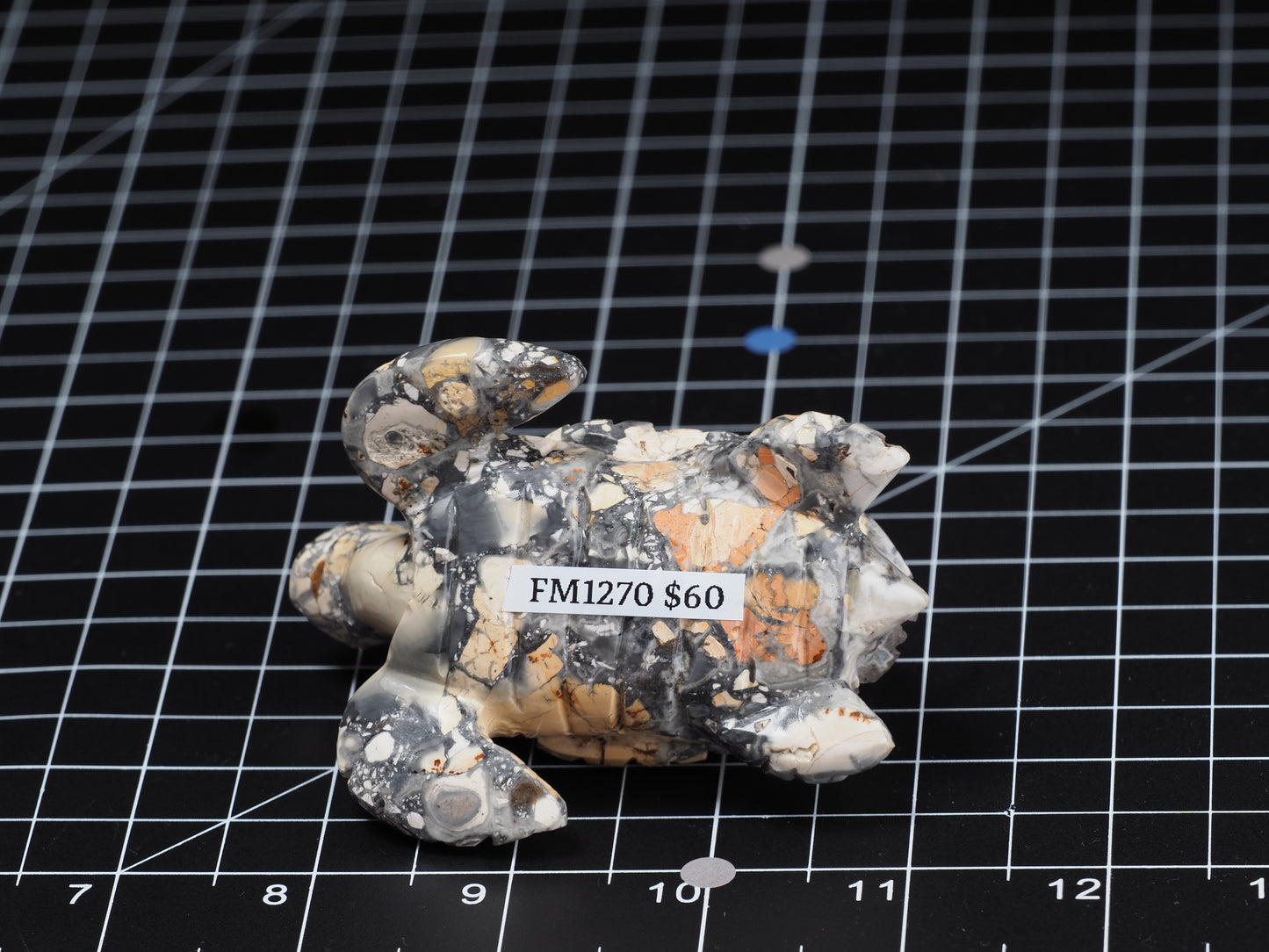 Sea Turtle Maligano Jasper Carving