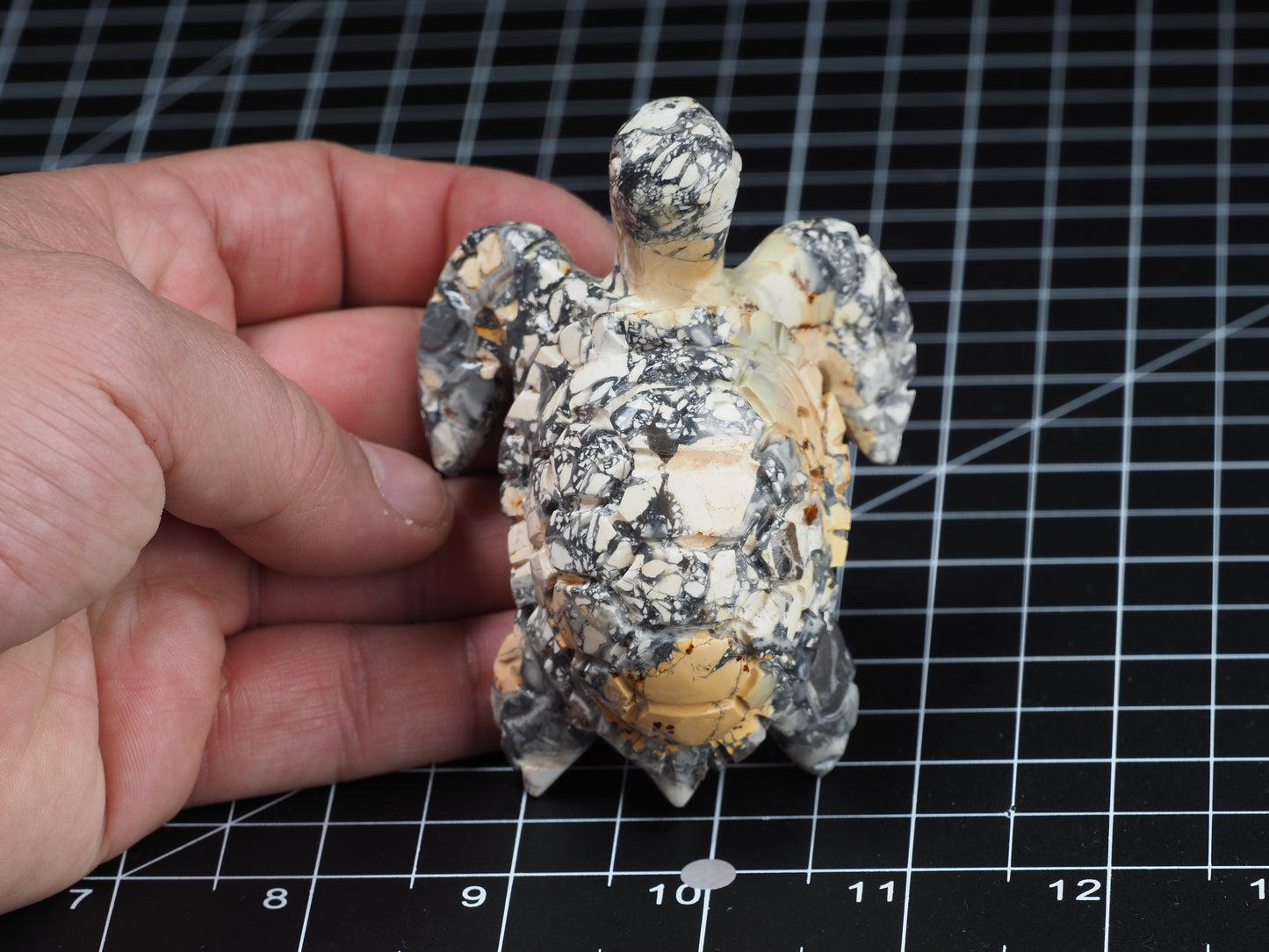 Sea Turtle Maligano Jasper Carving