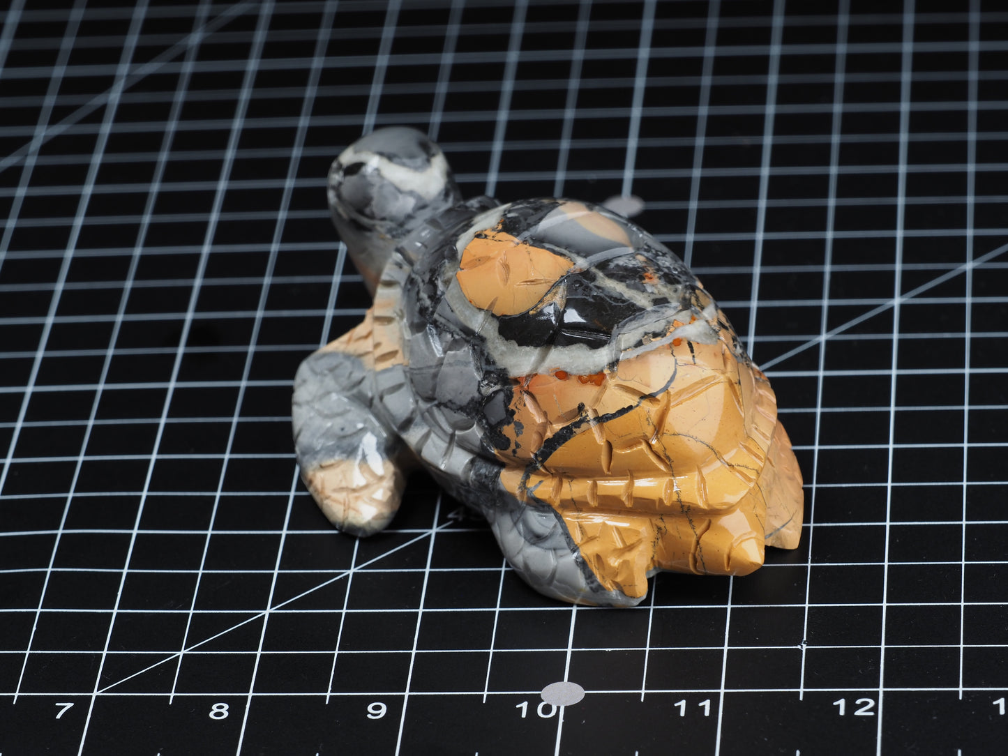 Sea Turtle Maligano Jasper Carving