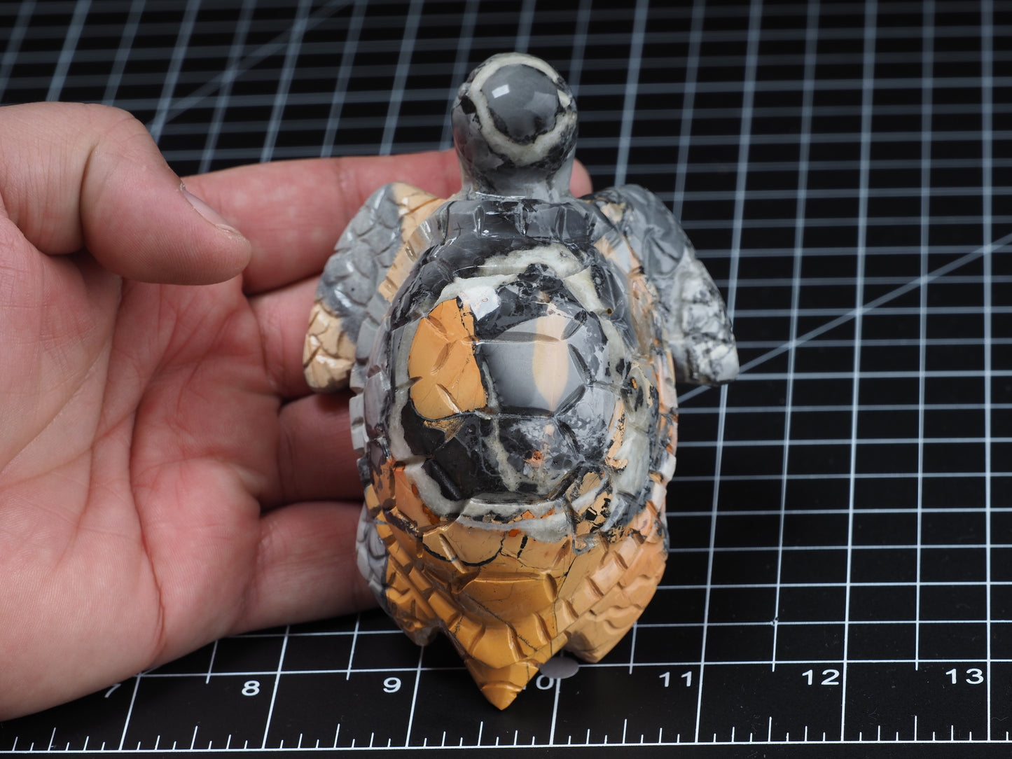 Sea Turtle Maligano Jasper Carving