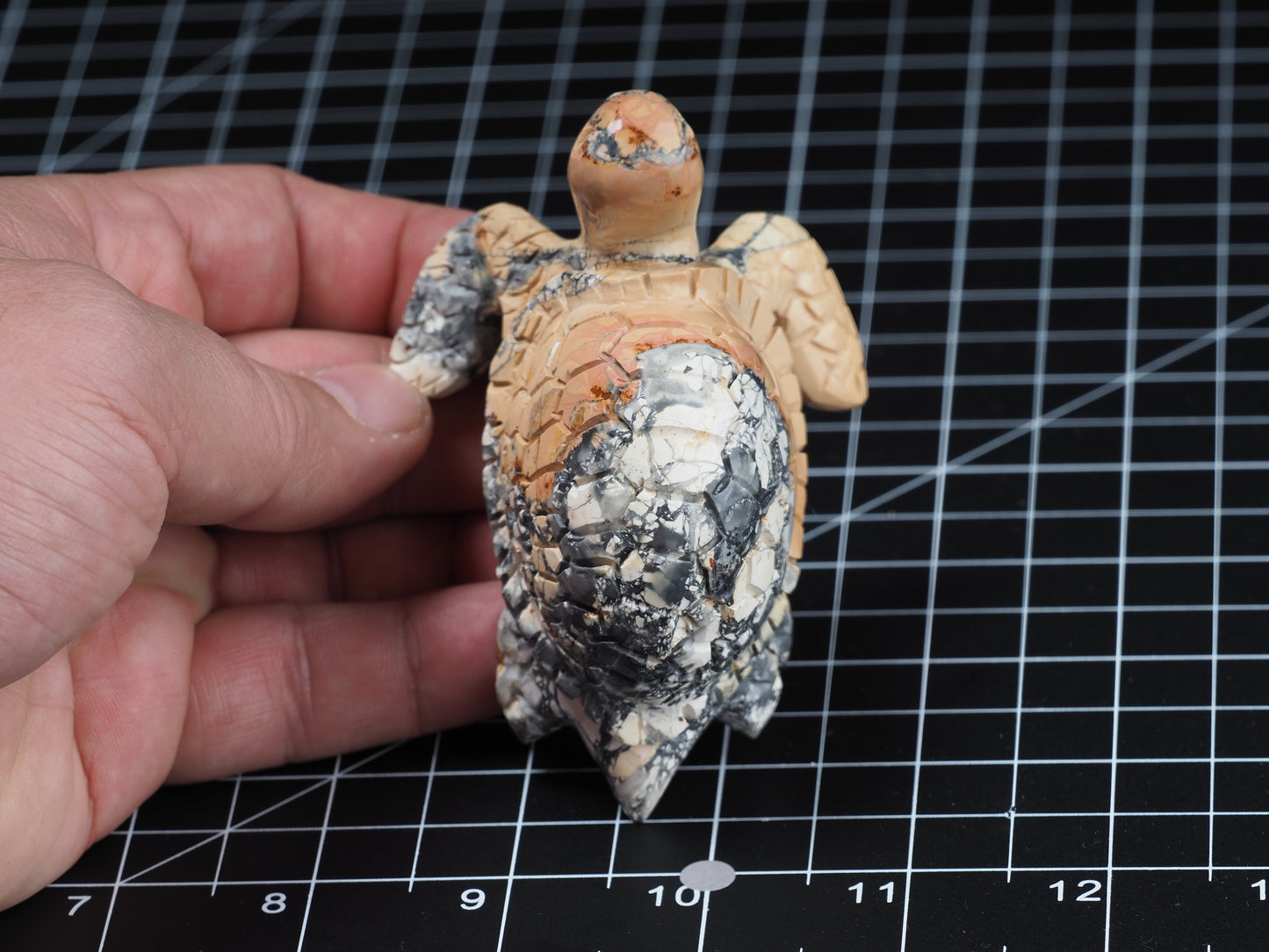 Sea Turtle Maligano Jasper Carving