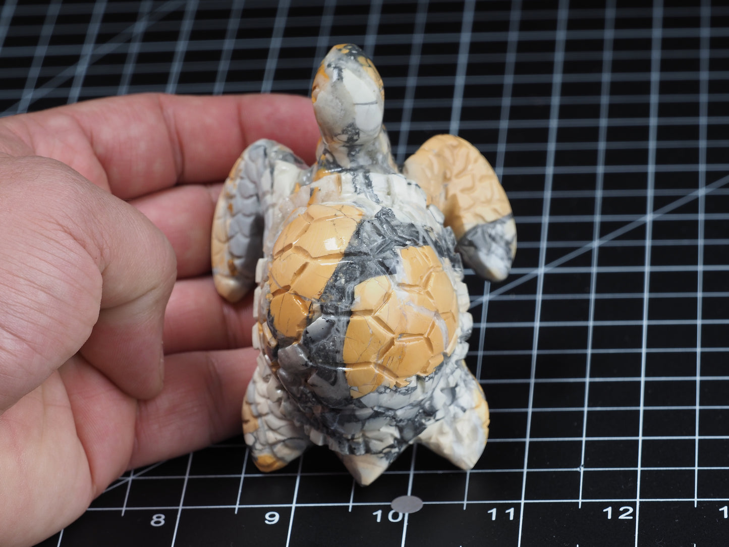 Sea Turtle Maligano Jasper Carving
