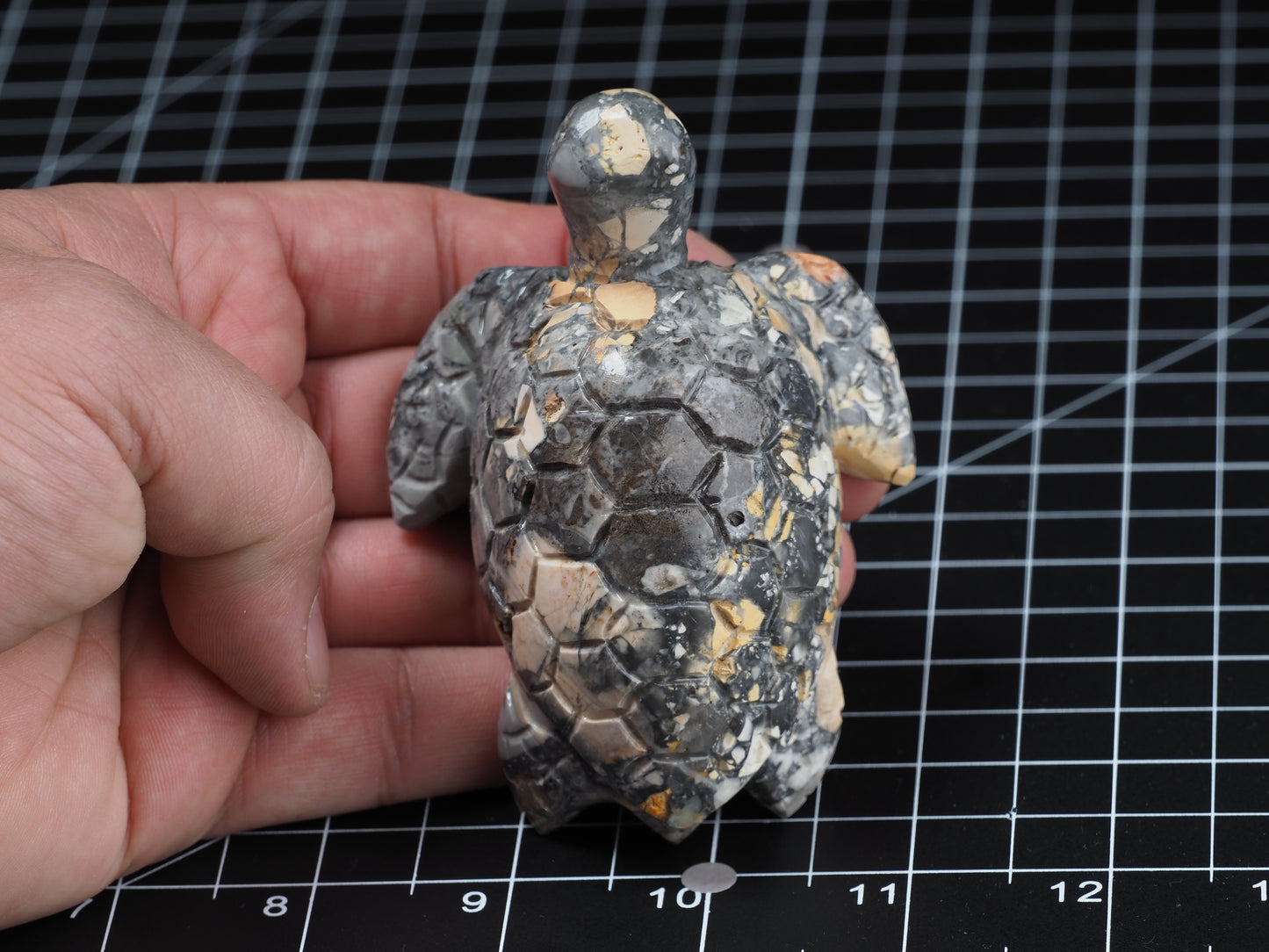 Sea Turtle Maligano Jasper Carving