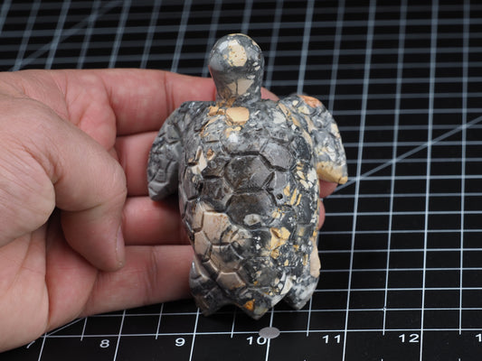 Sea Turtle Maligano Jasper Carving
