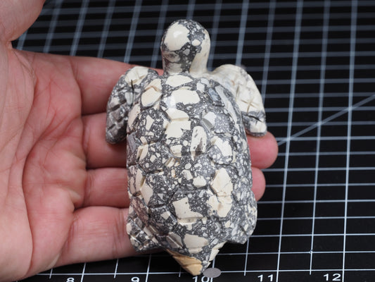 Sea Turtle Maligano Jasper Carving